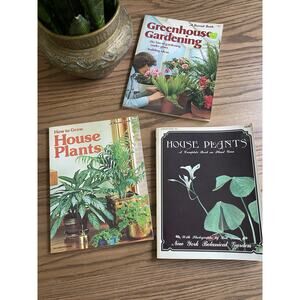 Vintage 1970s Sunset Houseplant Books Lot Of 3 Houseplant Coffee Table Books